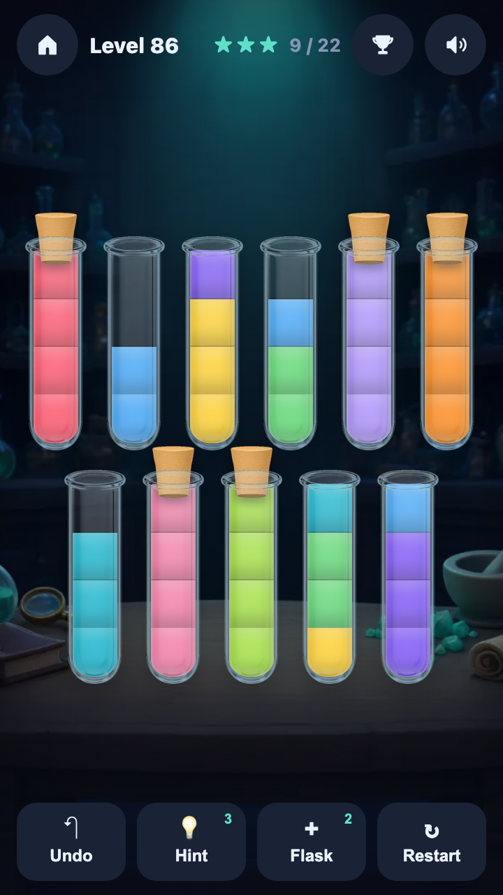 Flasks: Potion Sort screenshot 3