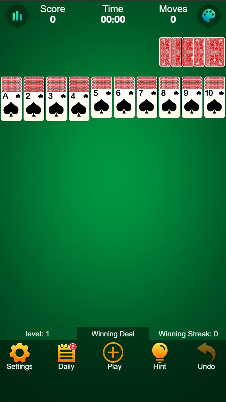 Spider Solitaire HD screenshot 4