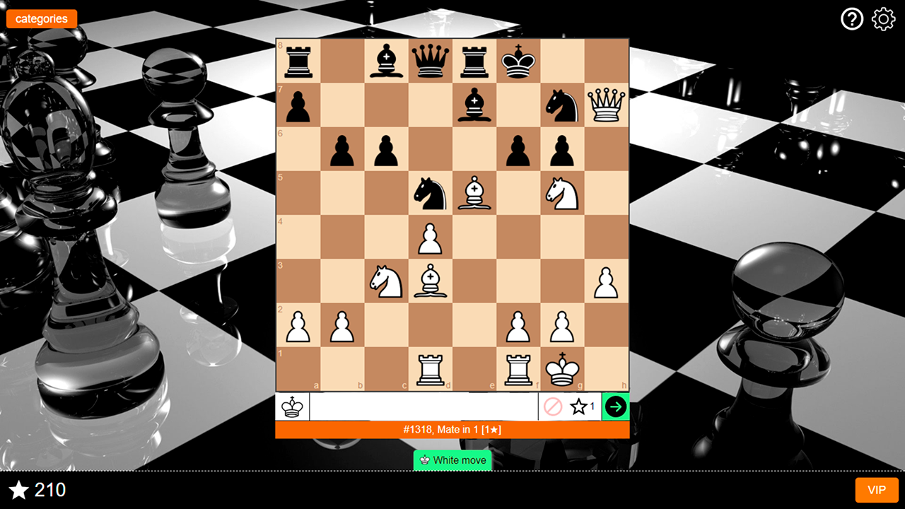 Chess puzzles screenshot