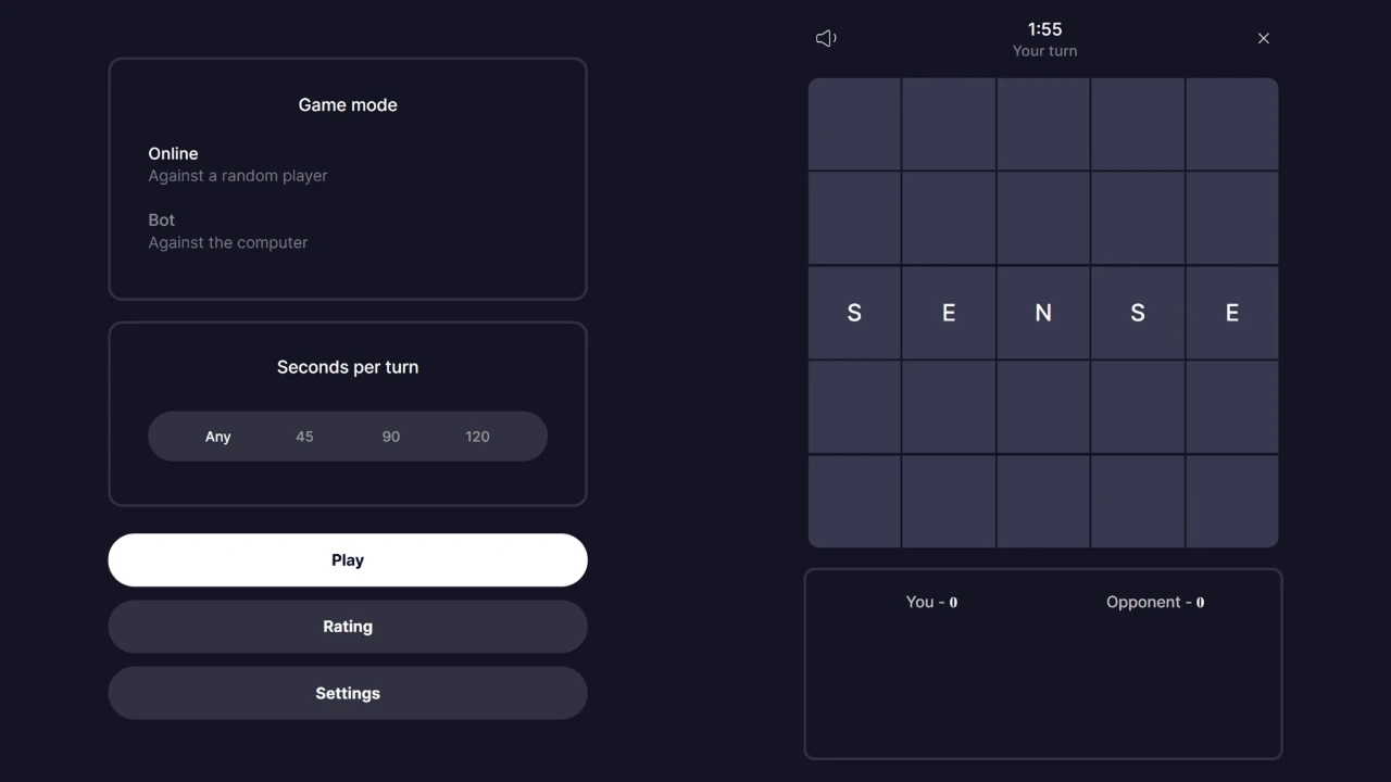 Balda 5x5 — screenshot 1