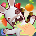 Feed the rabbit: Slingshot