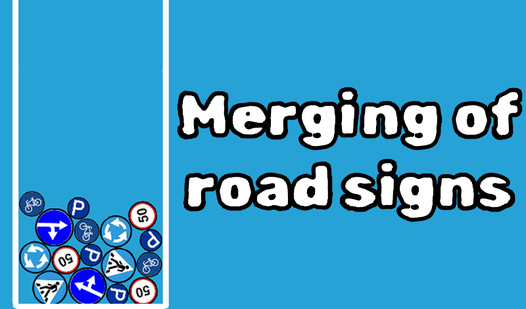 Merging of road signs