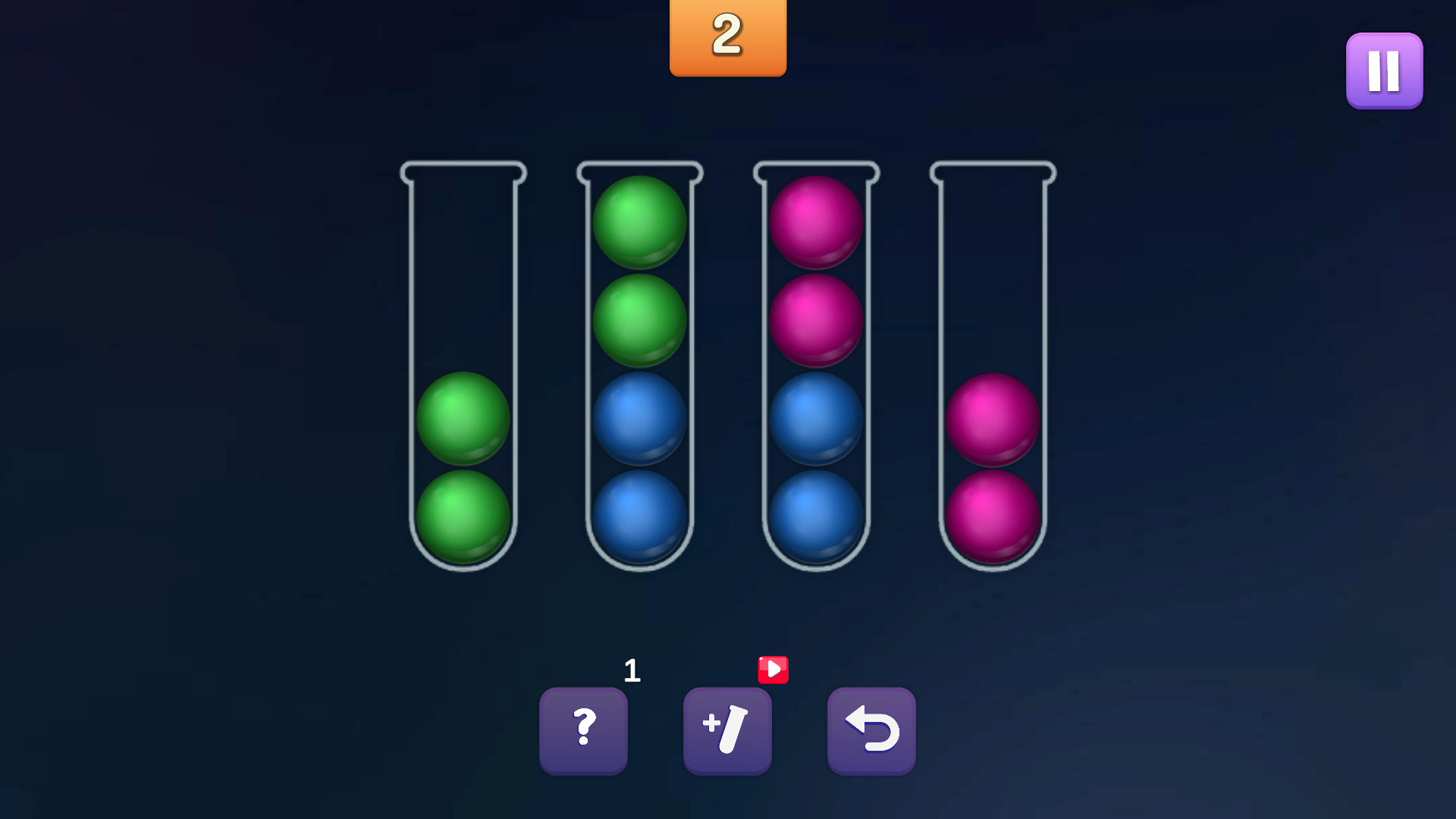 Sort Colored Balls Puzzle screenshot