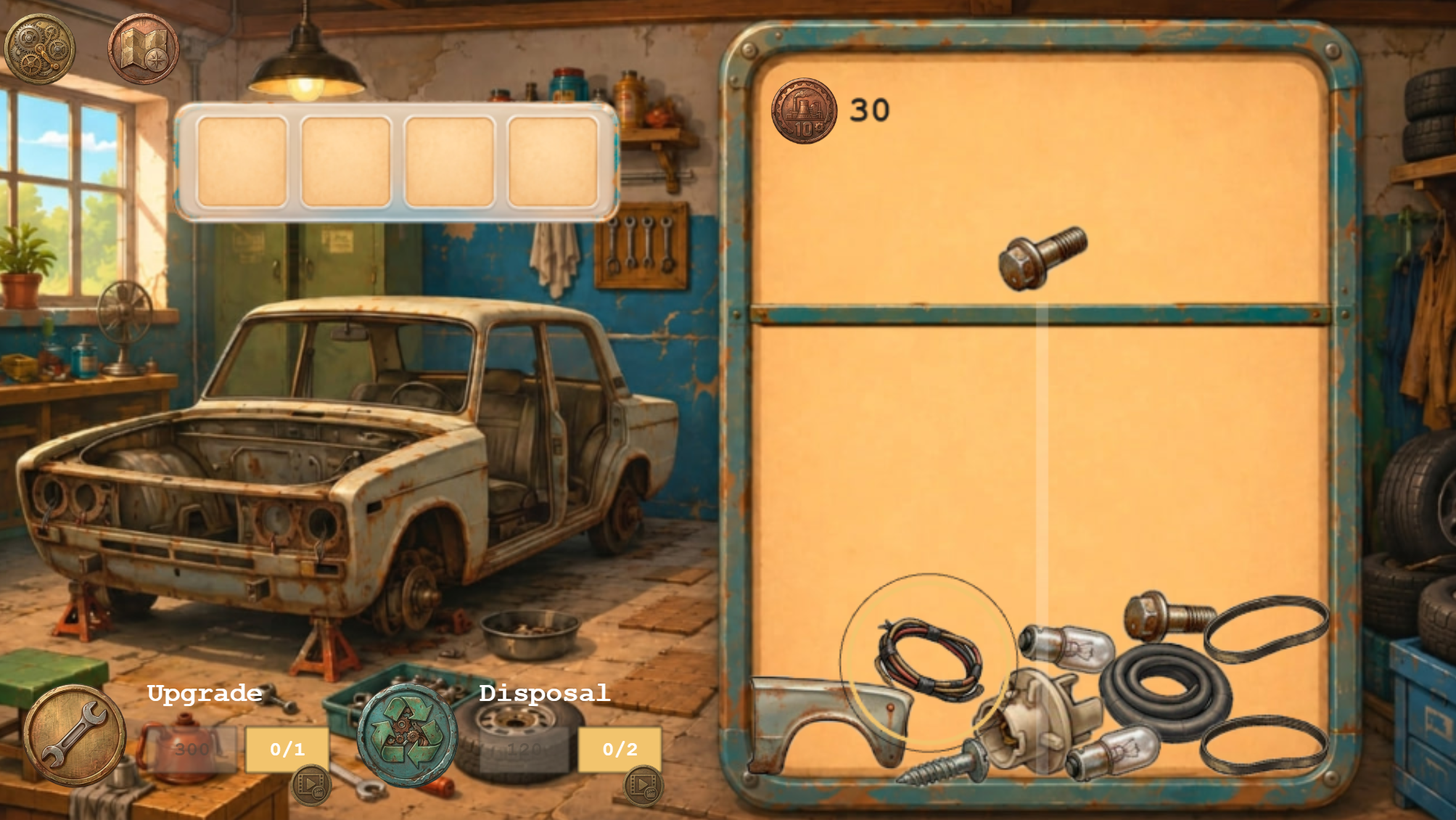Connect the parts: Garage — screenshot 1