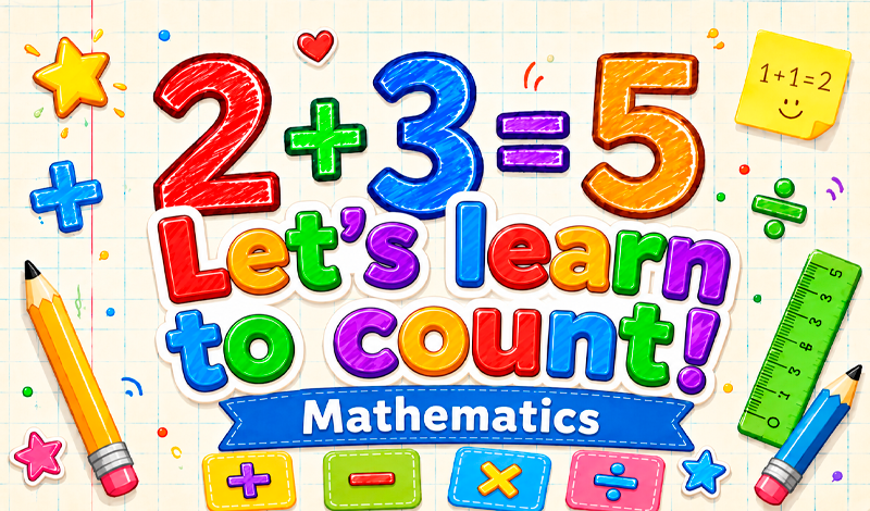 Let's learn to count! Mathematics game cover