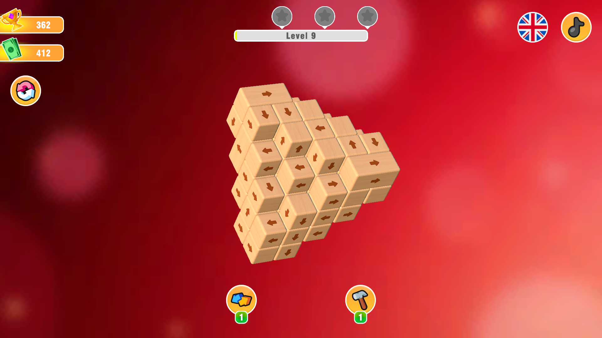 Tap Away Cube With Arrows screenshot