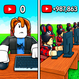 Be a Brainrot Blogger! Obby Magnate Tycoon 3D +1