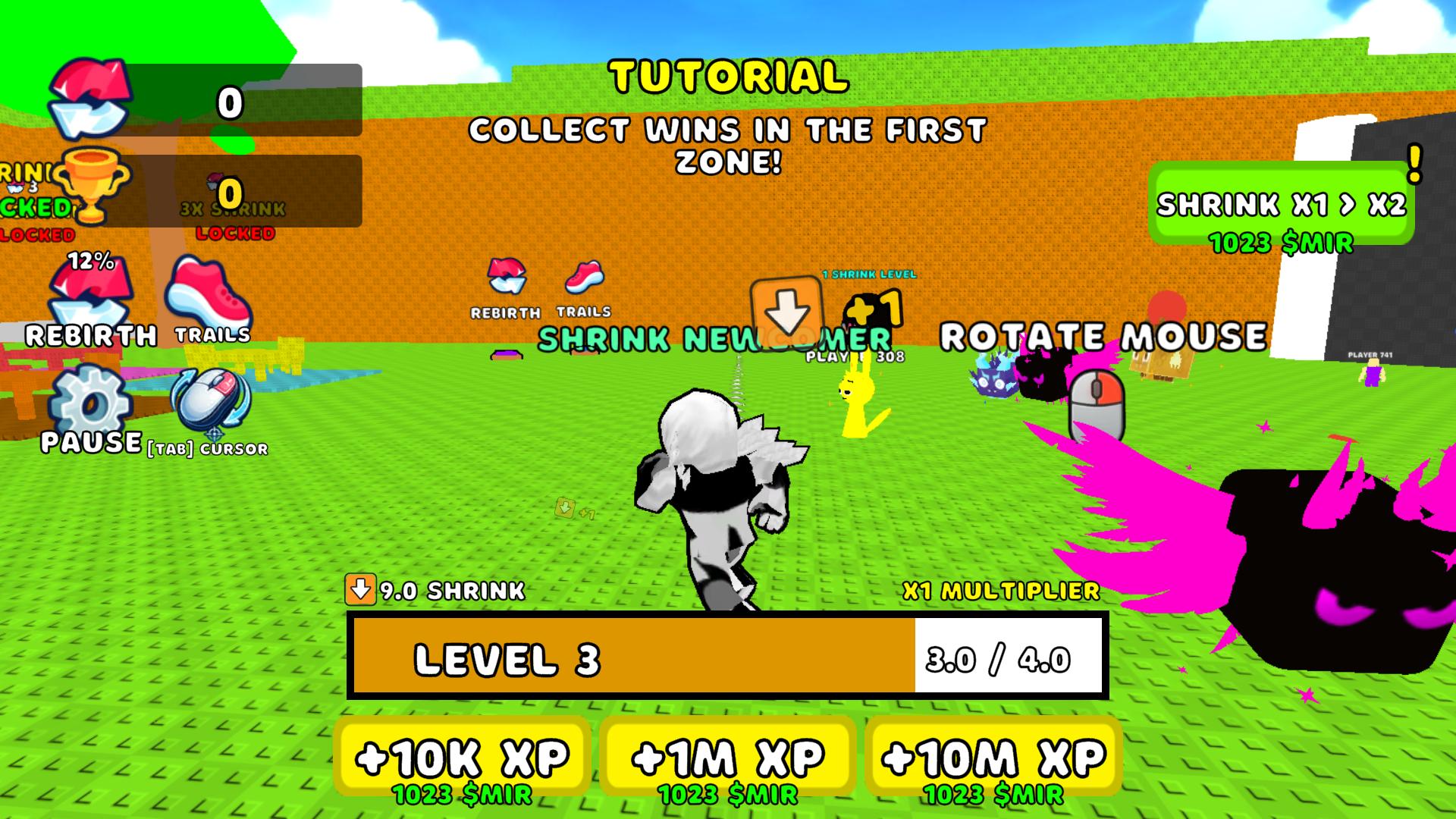 Obby: +1 Shrink per Step! — screenshot 1