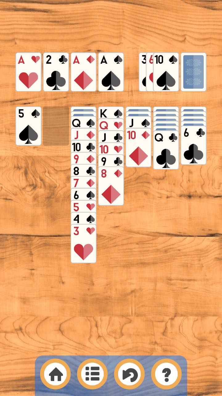 Klondike Solitaire: arrange the cards by suit screenshot 7