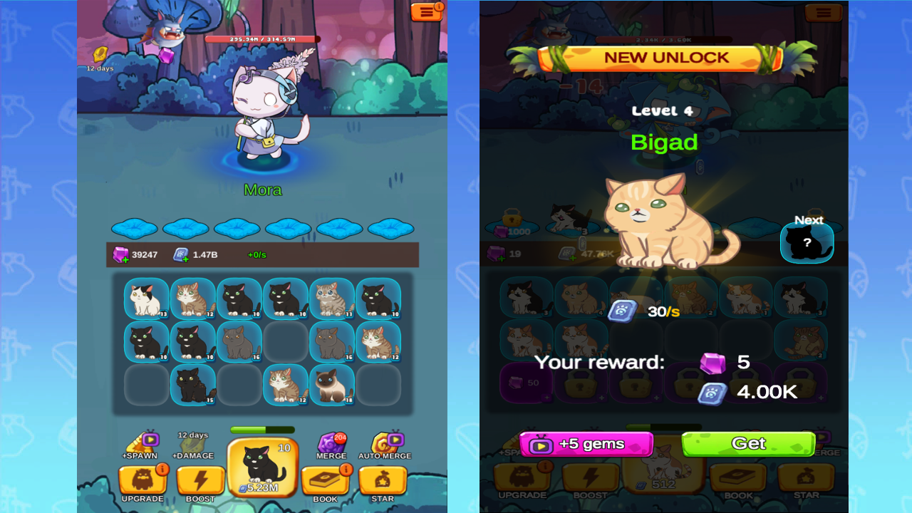 Cats vs Beasts: Merge Battle — screenshot 2