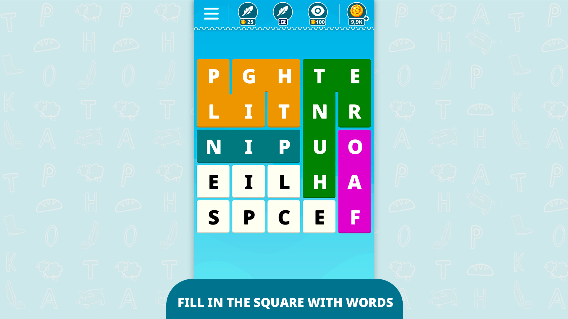 Fillwords: Proverbs screenshot