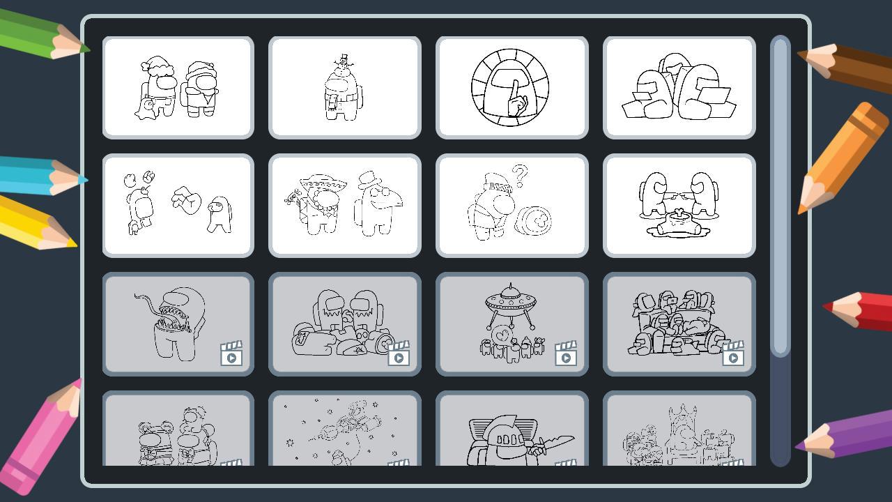 Among Us Coloring For Kids screenshot