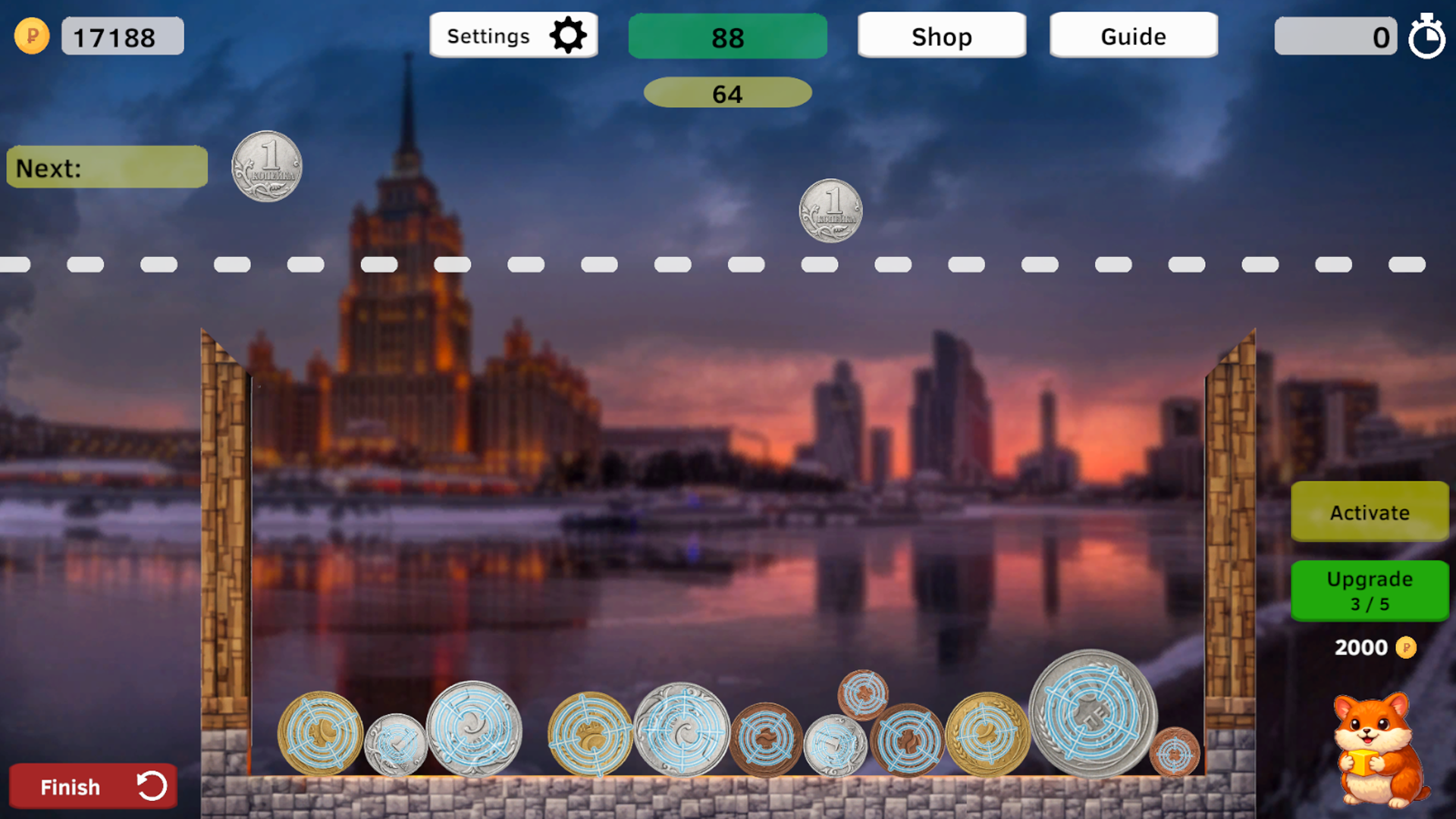 Combine Russian rubles to reach 100 rubles — screenshot 2