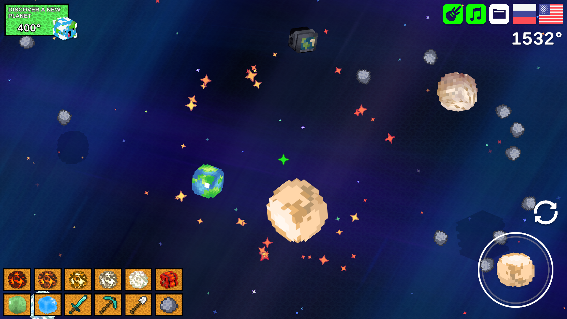 Unlock All Planets in Playground by Mine! screenshot 5