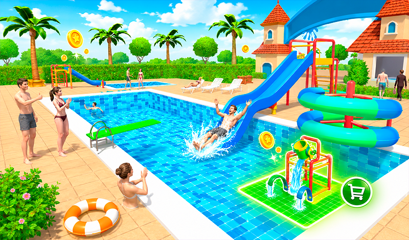 Water Park Simulator game cover