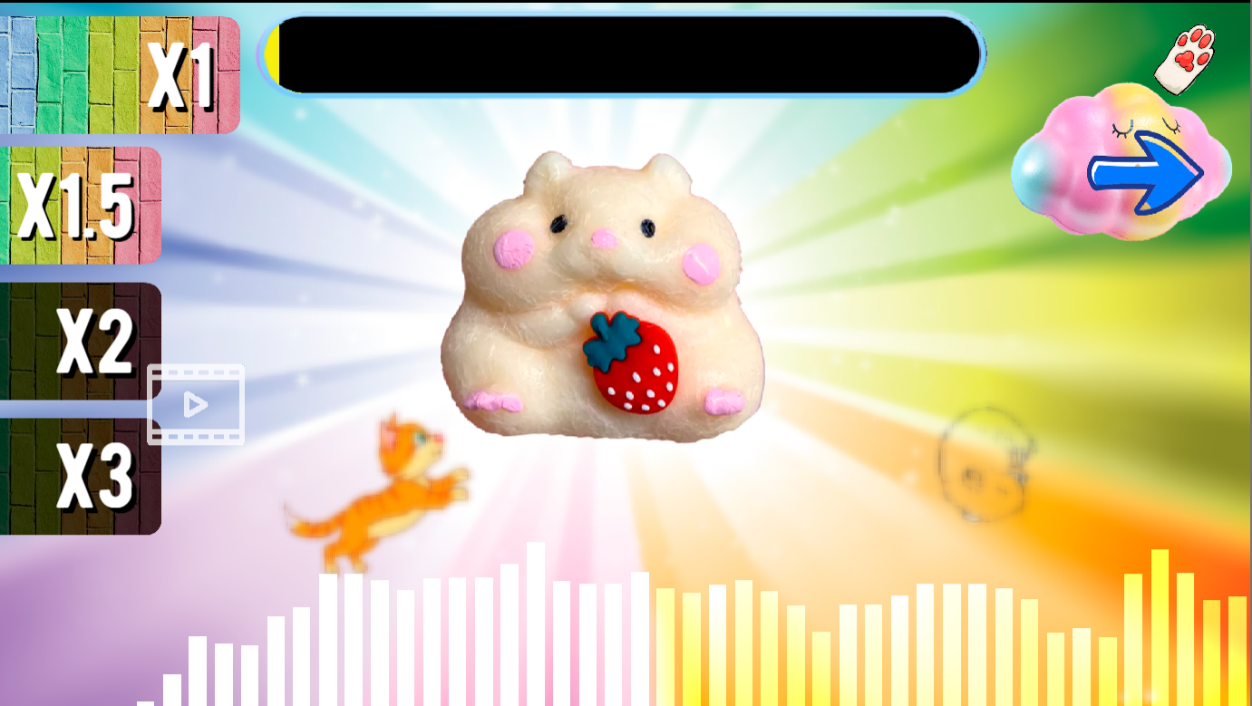Squish taba-paws, hamsters and music! screenshot