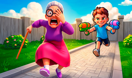 Schoolboy and Granny