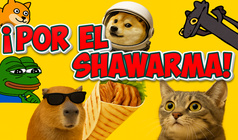 ¡Por el shawarma!
