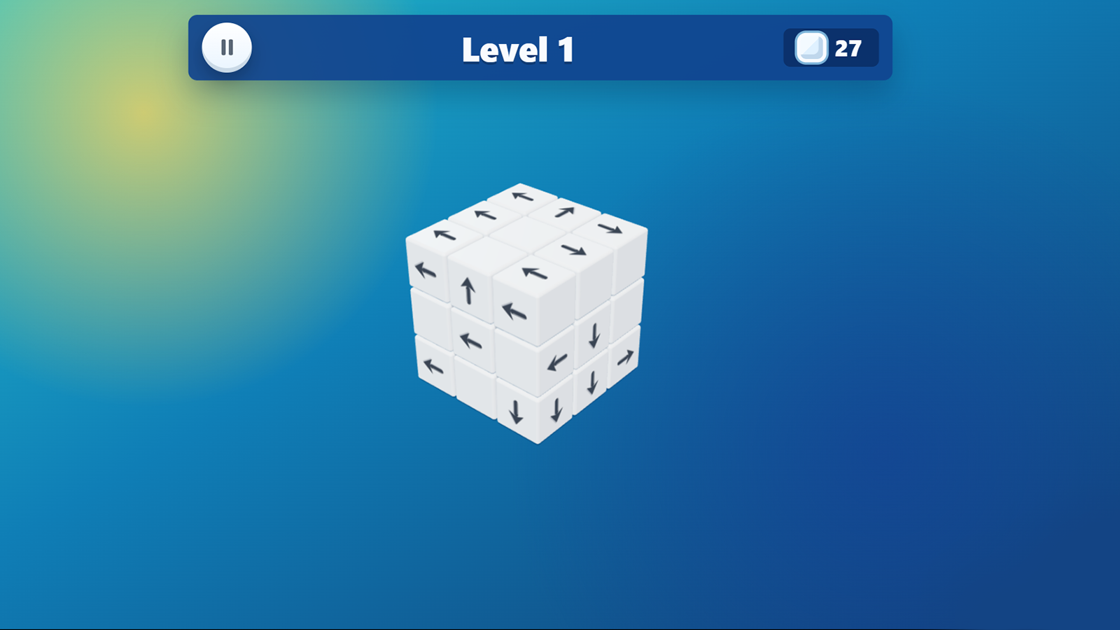 3D Arrows - Break the Cube Apart! — screenshot 1