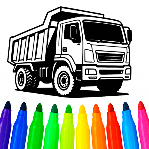 Trucks Coloring Book for Kids icon