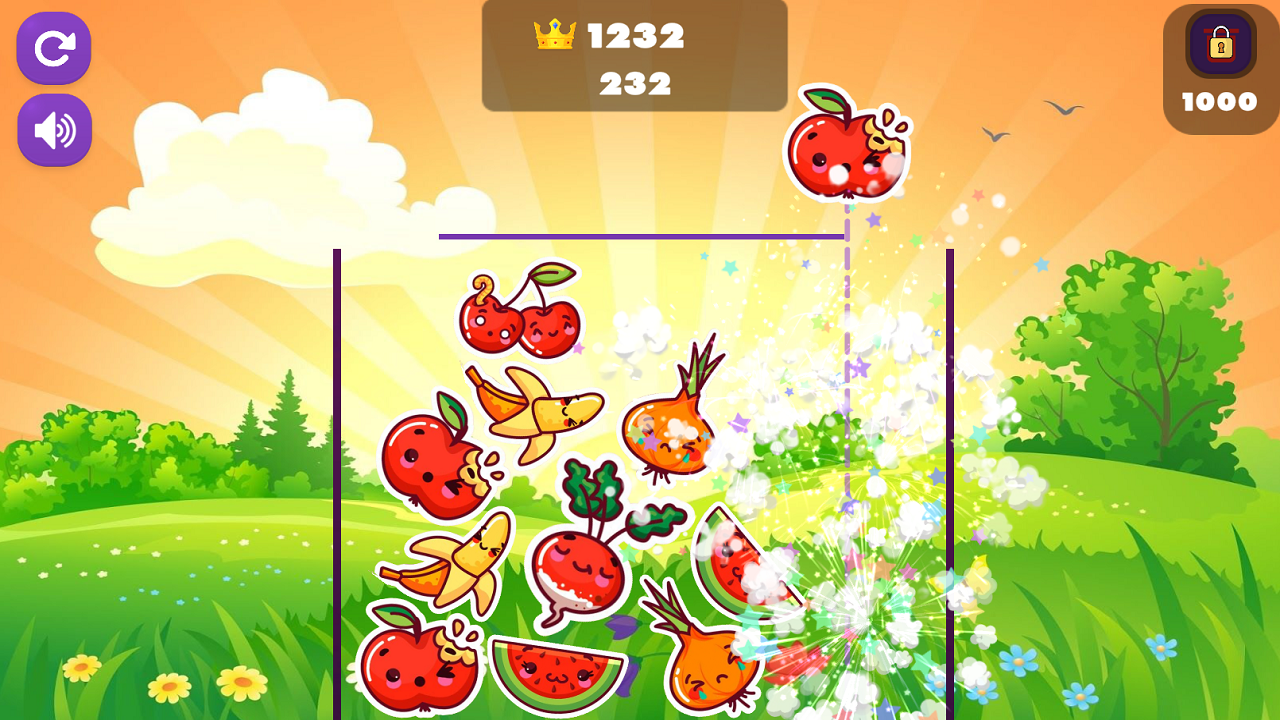 Connect The Fruits And Reach The Mega Watermelon — screenshot 2