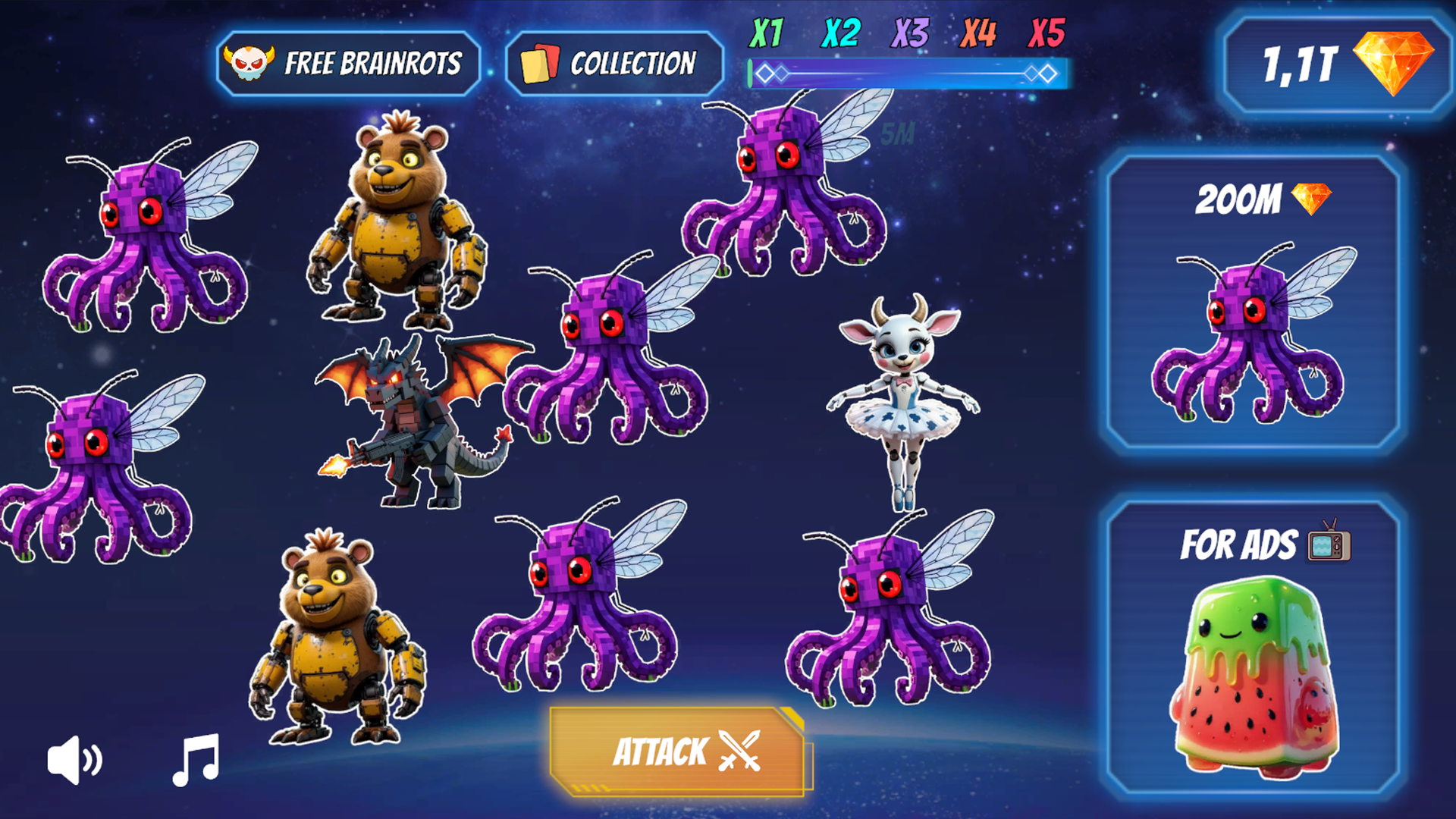 Merge: Brainrots - Mine and FNAF — screenshot 5