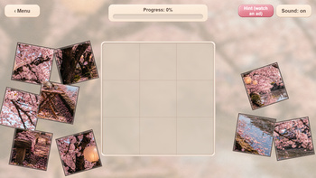 Tile Puzzle: Flowers