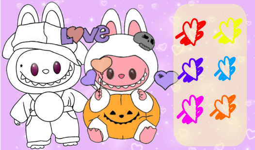 Coloring pages: Draw labuba