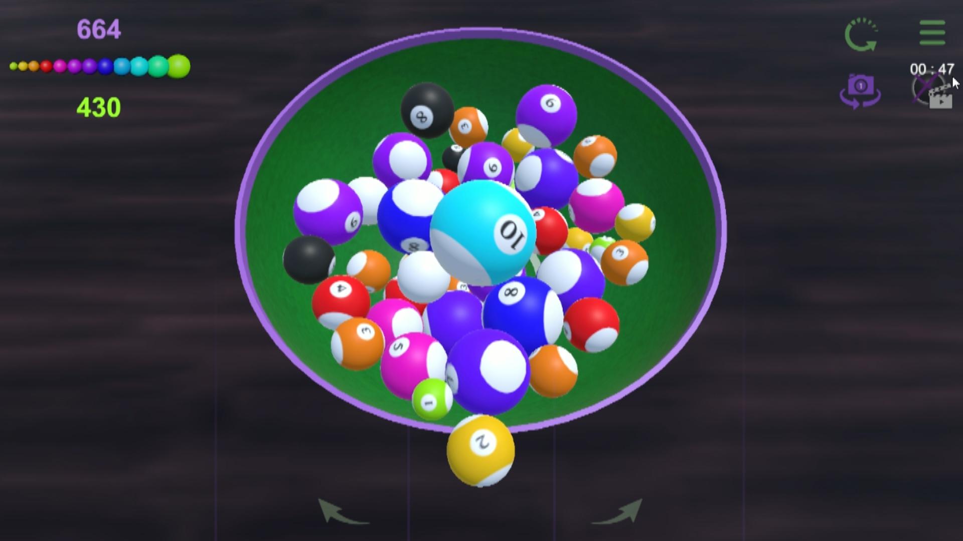 Shooting balls: Connect in a plate 3D screenshot