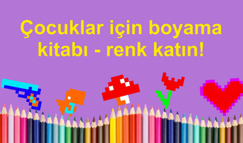 Çocuklar için boyama kitabı - renk katın!