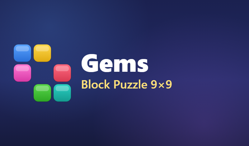 Gems: Block Puzzle 9×9 game cover