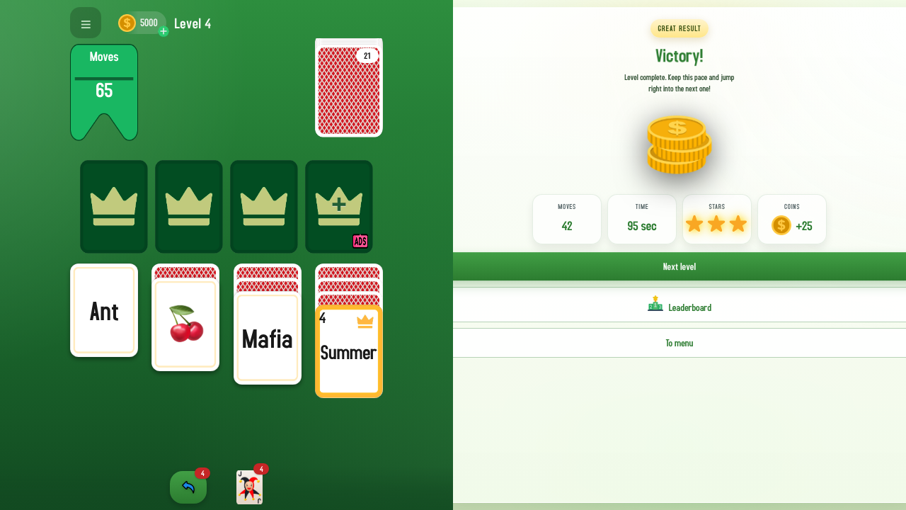 Solitaire ASSOCIATIONS screenshot