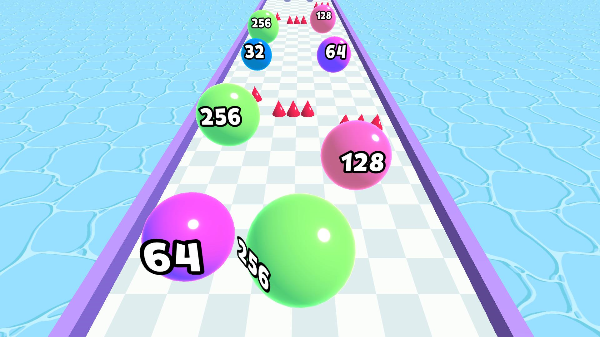 Ball Run 2048: merge number screenshot