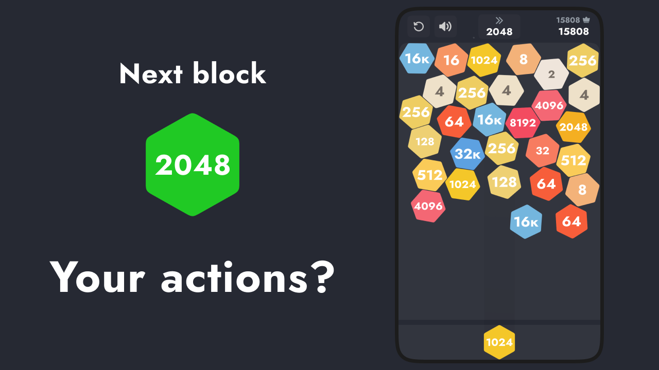 2048 with Physics. Merge It screenshot
