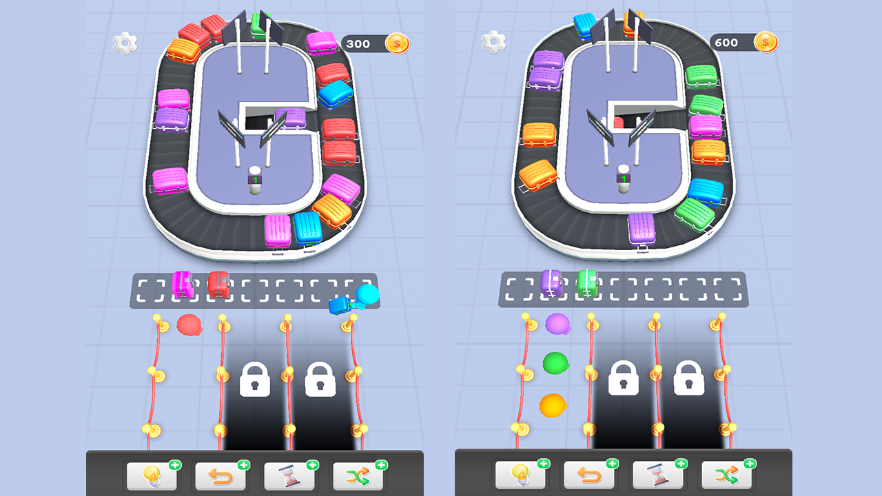 Sorting luggage screenshot