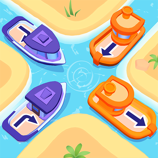 Traffic jam on the River! Untangle the Boats icon