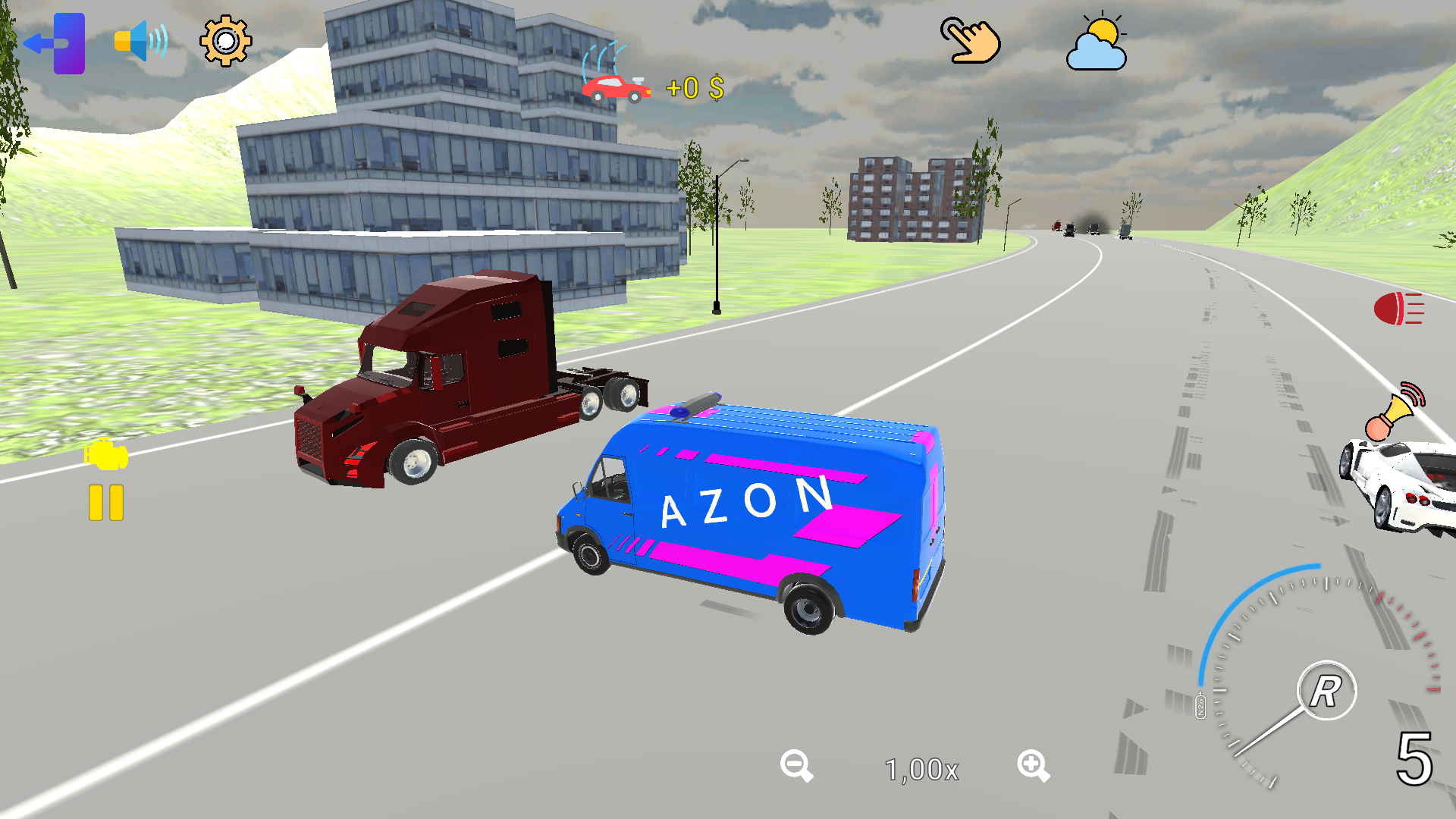 Traffic Weaving: Night Drive 200 km screenshot 3