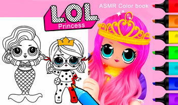 LOL Princesa ASMR Livro de colorir