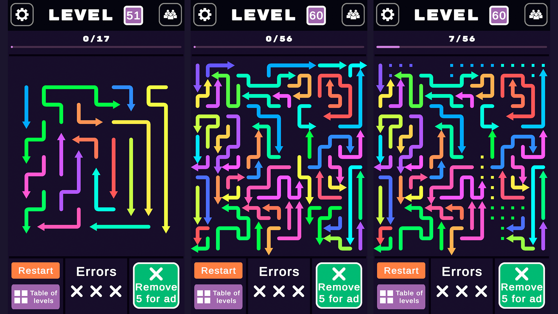 100+ levels of arrows - Unravel everything! screenshot