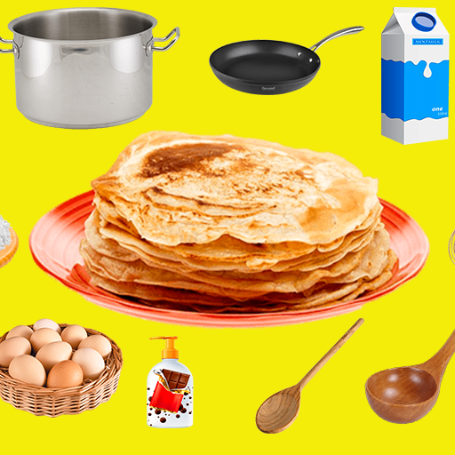 Pancakes - cooking food for children ASMR icon