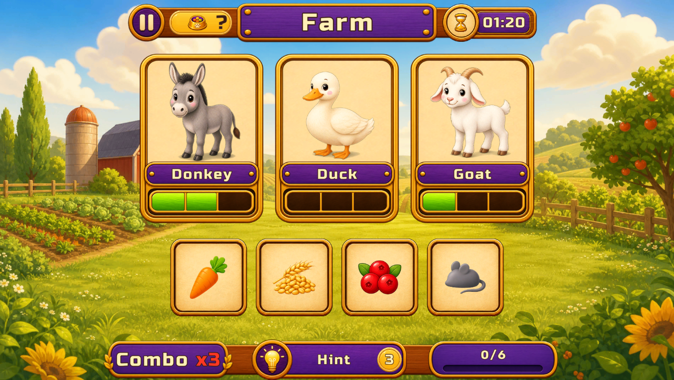 Memo: Find the Animal Pairs — screenshot 7