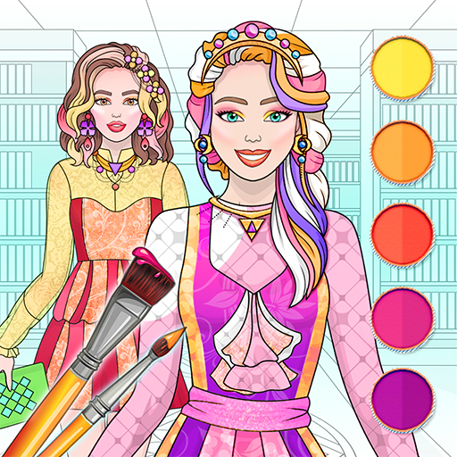 College Girls Coloring icon