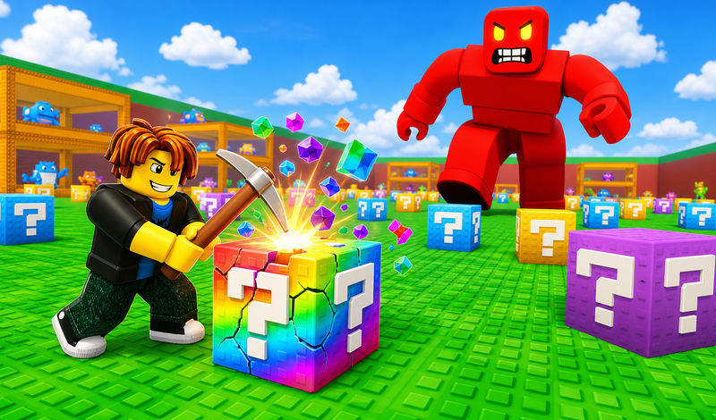 Obby: Break a Lucky Block! game cover