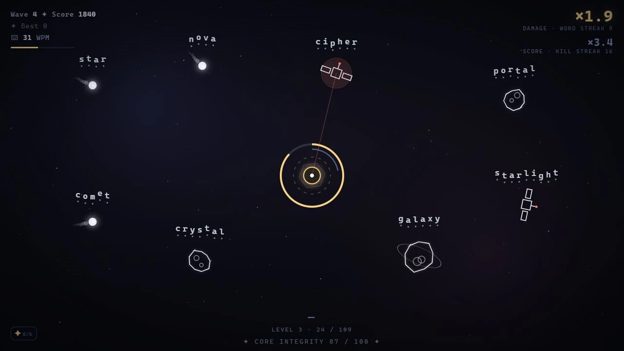 Star Seal: Typing Survival screenshot 7