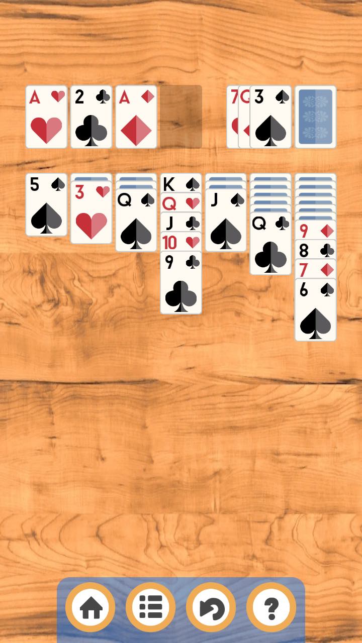 Klondike Solitaire: arrange the cards by suit screenshot 6