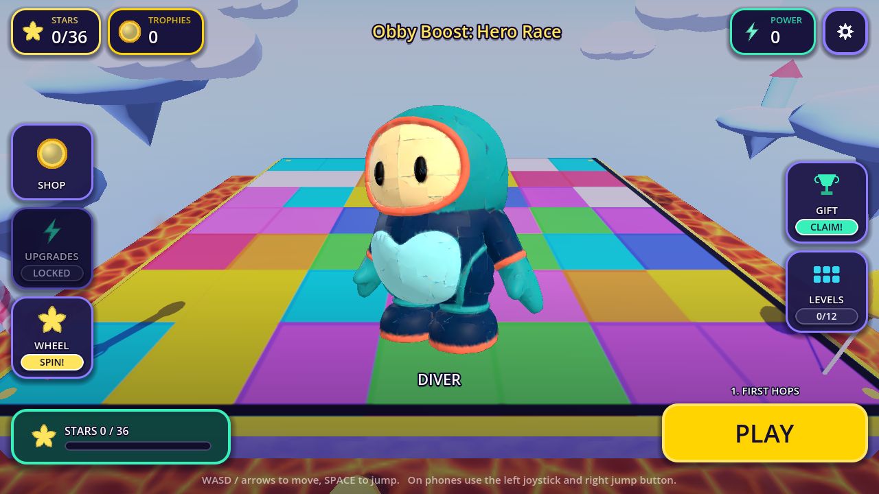 Obby Boost: Hero Race — screenshot 1