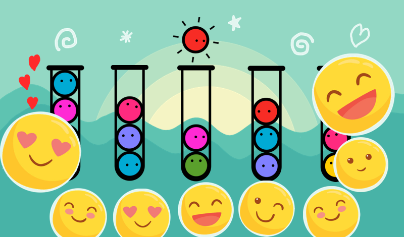 Emoji Color Ball Sort game cover