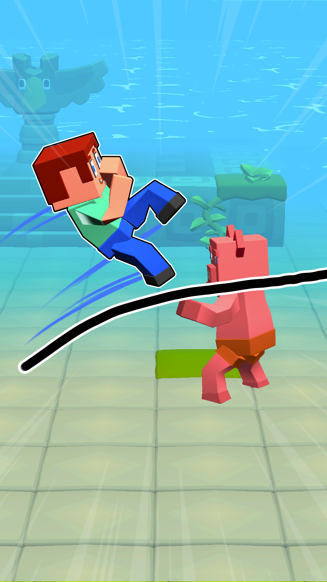 Block World Combat! Draw Noob's Super Punch! screenshot 9