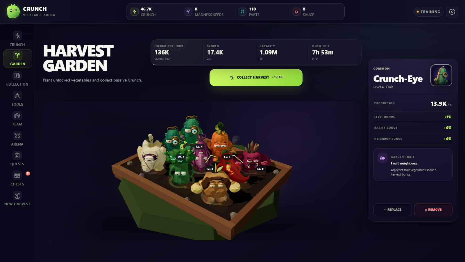 Crunch: Vegetable Arena — screenshot 2
