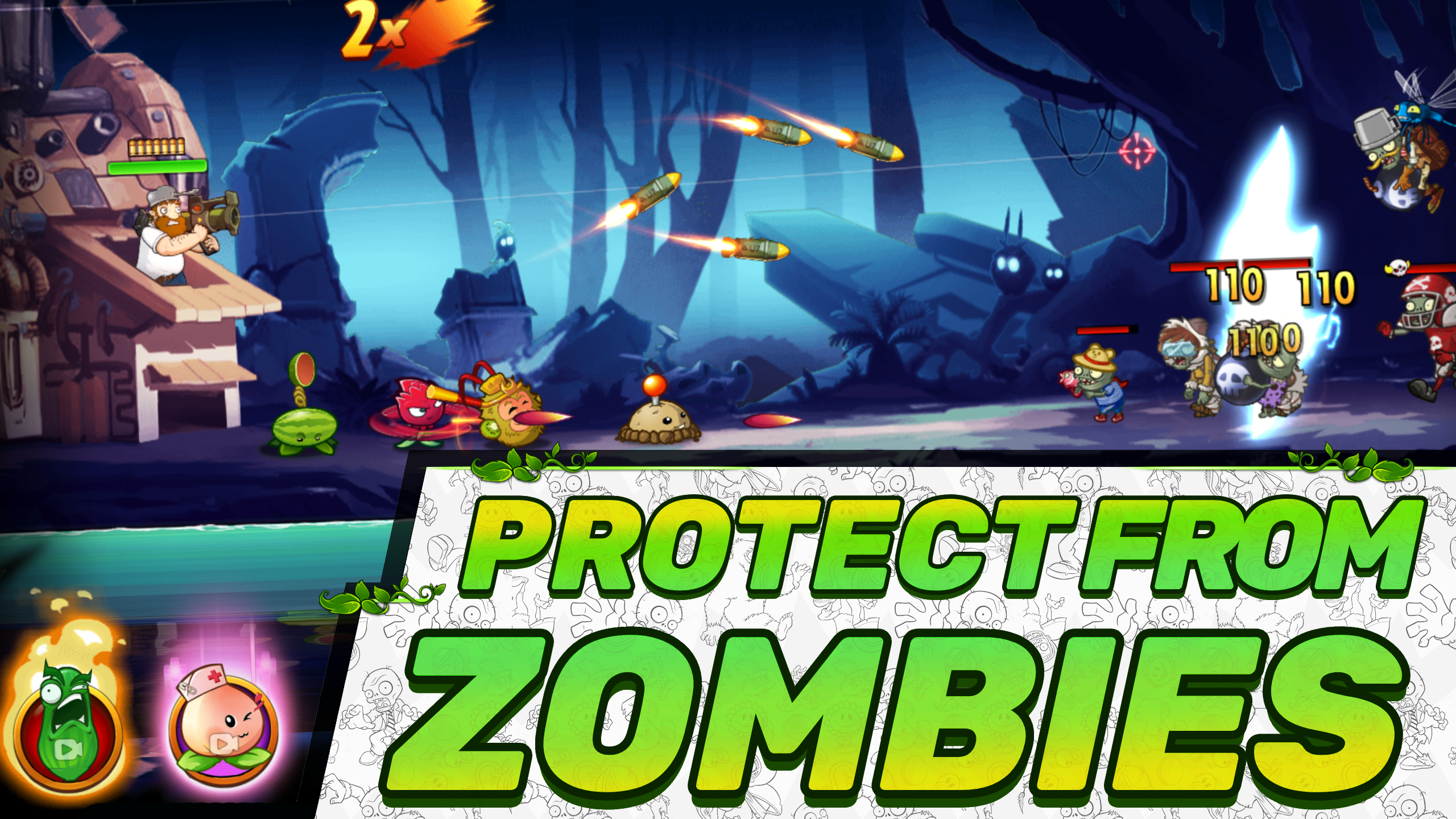 Zombies vs Plants: Home Defense screenshot